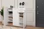 Hanah Home Zapatero Blanco con Dos Cajones